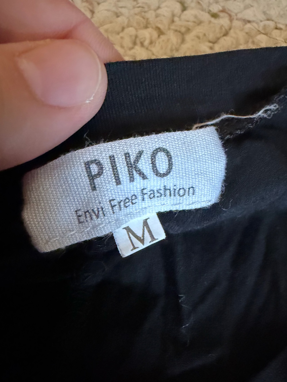 Piko 1988 Black Long-Sleeve Swing Dress - Picture 3 of 6